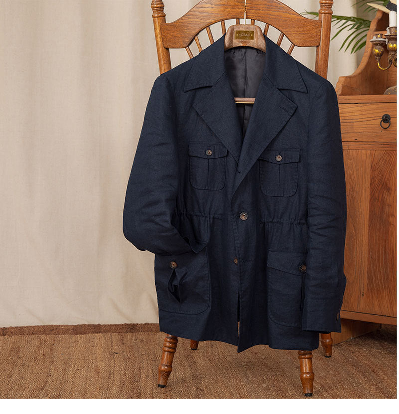 Men's Retro Linen Jacket