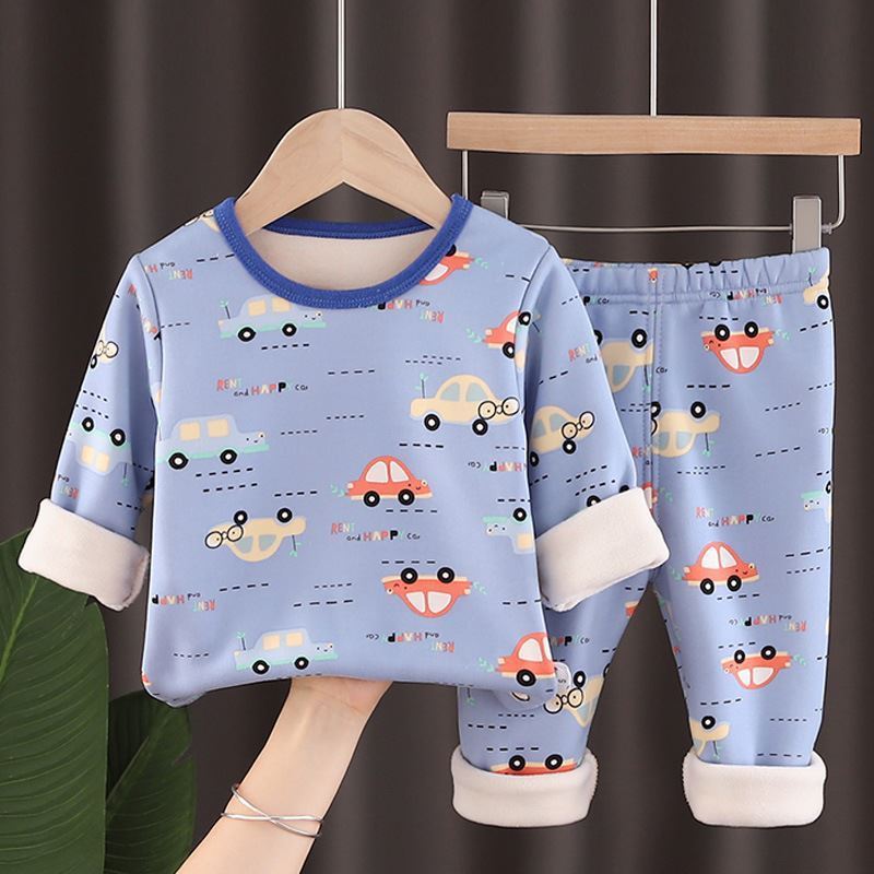 Kid's 2 Pcs Fleece Suit