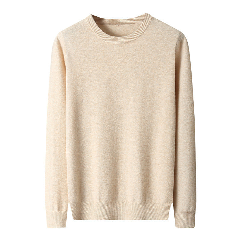 Men's Round Neck Pure Cashmere Sweater