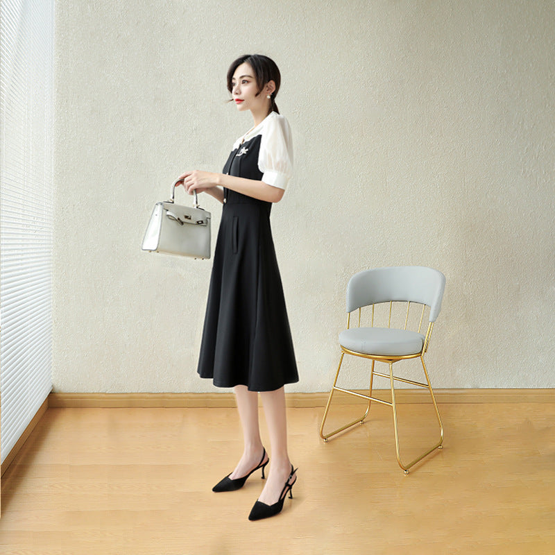 Women Black Suede Sling Back