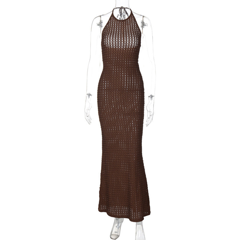 Women's Sexy Backless Fitted Dress