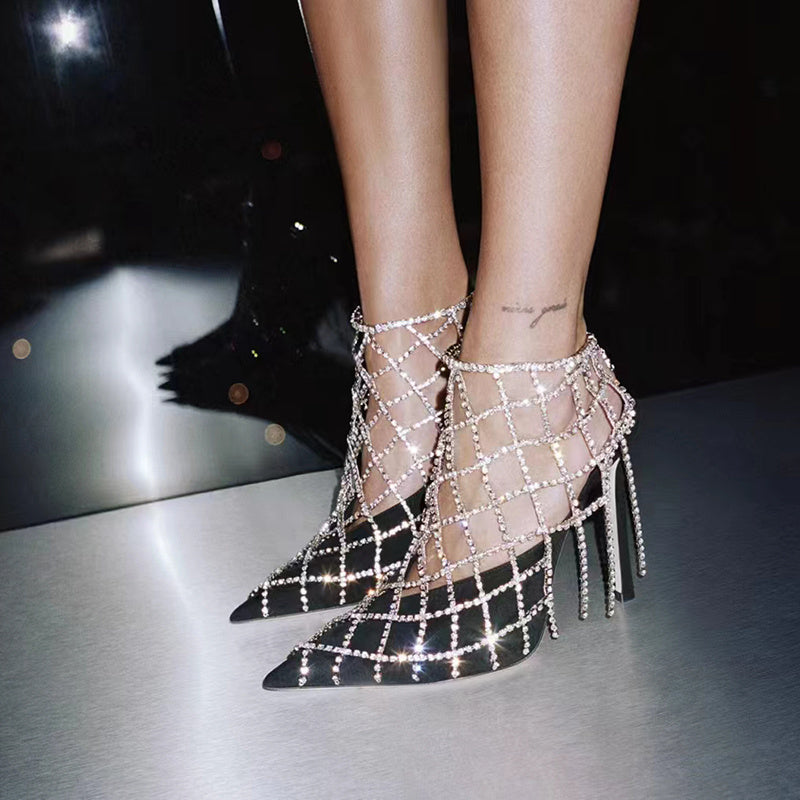 Women's Rhinestone High Heels