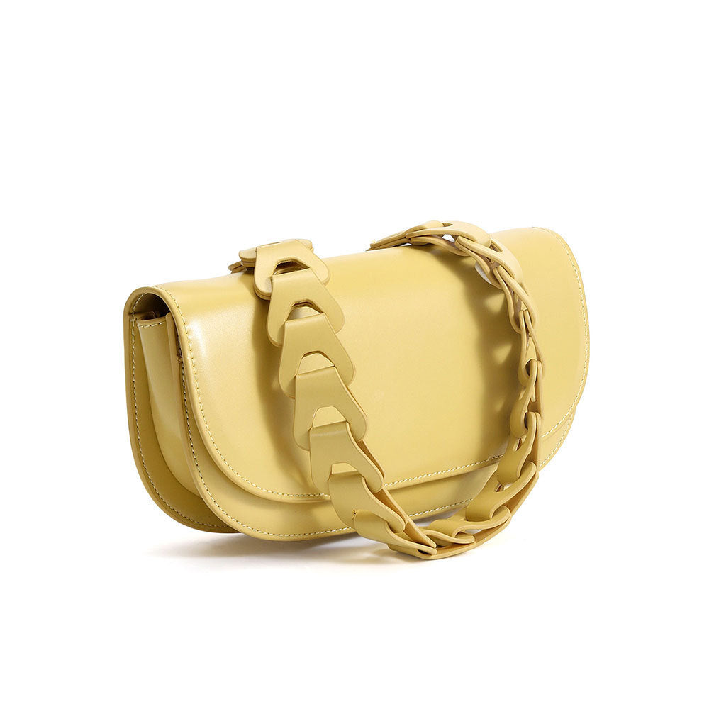 Woven Leather Underarm Bag