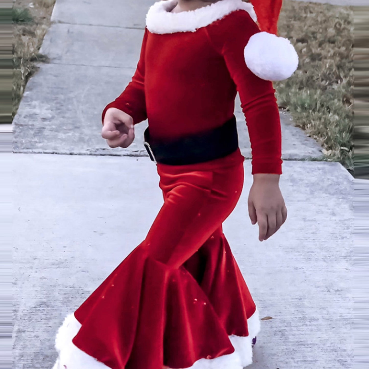 Kids Christmas Bell Bottoms 3-pcs