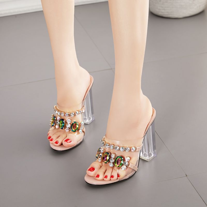 Women's Diamond High Heels Sandals