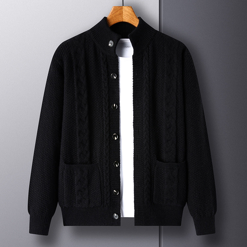 Single-breasted Jacquard Cardigan