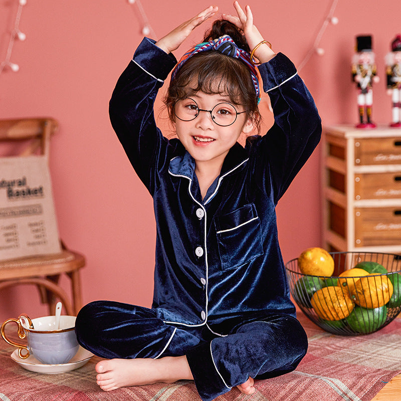 Children's Velvet Pajamas Set