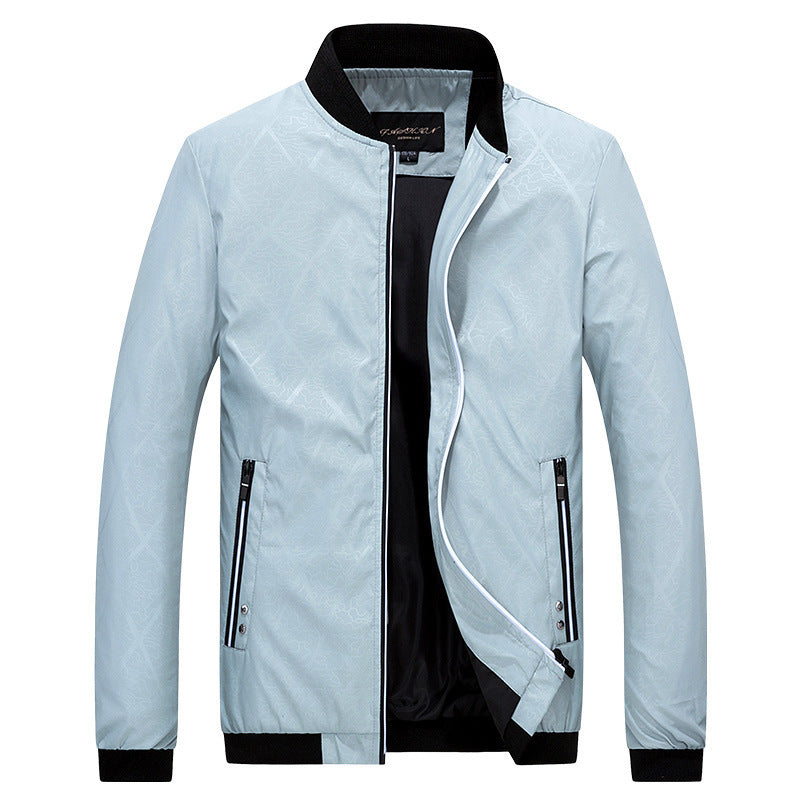 Men's Baseball Collar Jacket