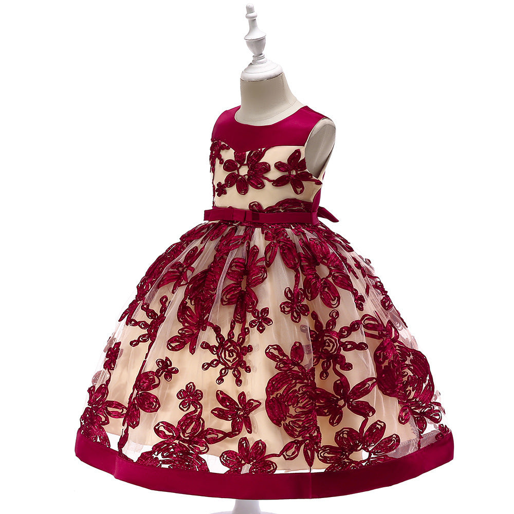 Girl's Applique Princess Dress