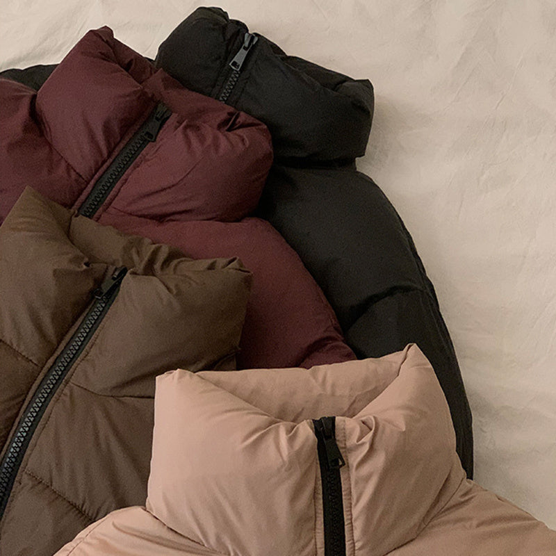 Fitted Puffer Parka Jacket