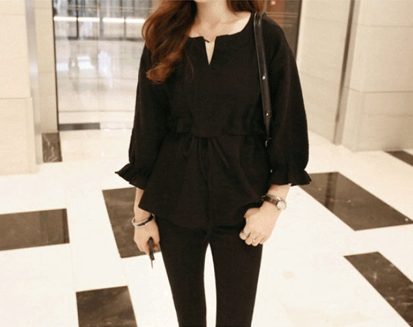 Women's Loose Cotton & Linen Top