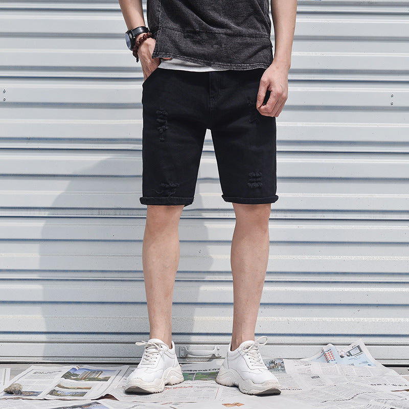 Men's Straight Denim Shorts