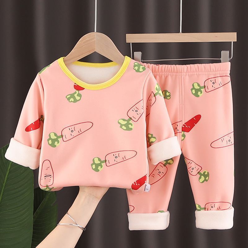 Kid's 2 Pcs Fleece Suit
