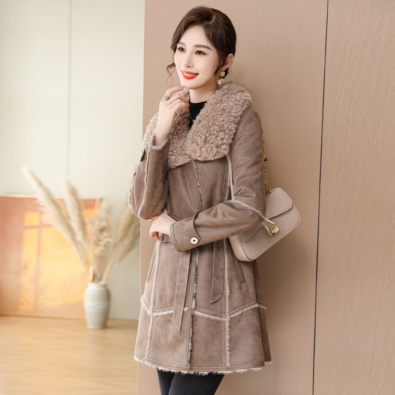 Mid-length Velvet Coat