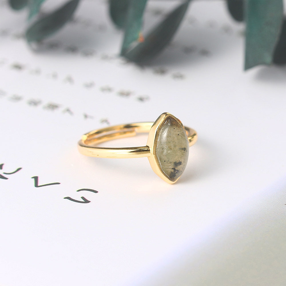 Natural African Labradorite Ring