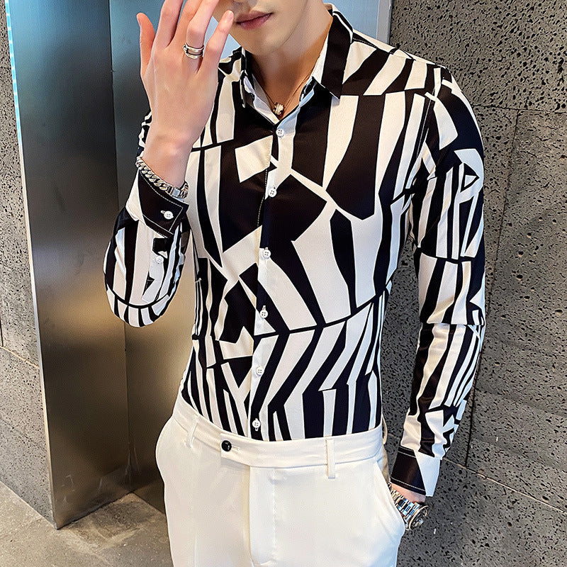 Men's Long-Sleeved High Fashion Shirts