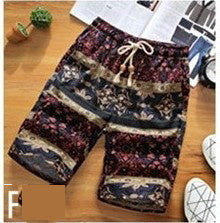 Men's Summer Retro Linen/Cotton Shorts