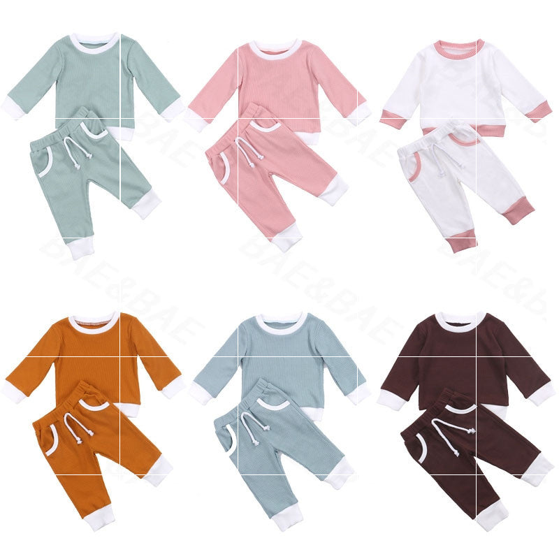 Baby Girl 2 Pcs Crew Neck