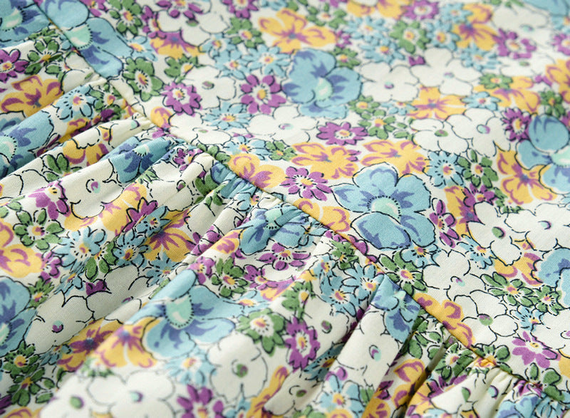Girl's Cotton Floral Dress