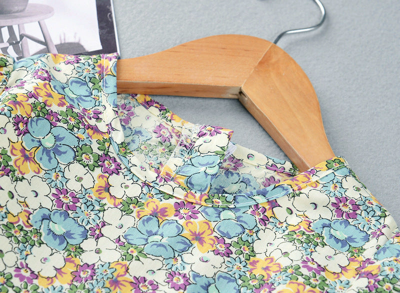 Girl's Cotton Floral Dress