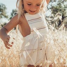 Toddler's Cotton Linen Romper