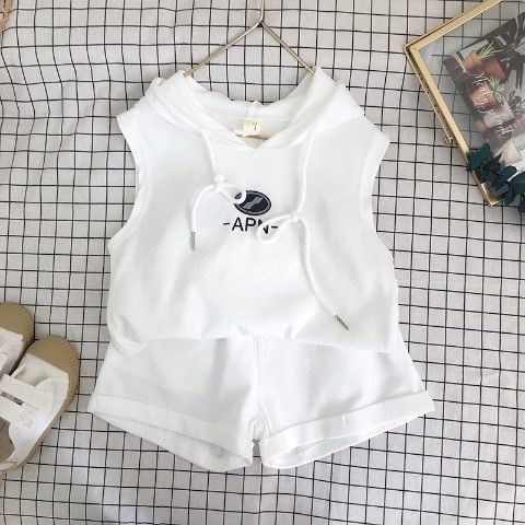 Girl's Cotton Hoodie 2 Pcs Set