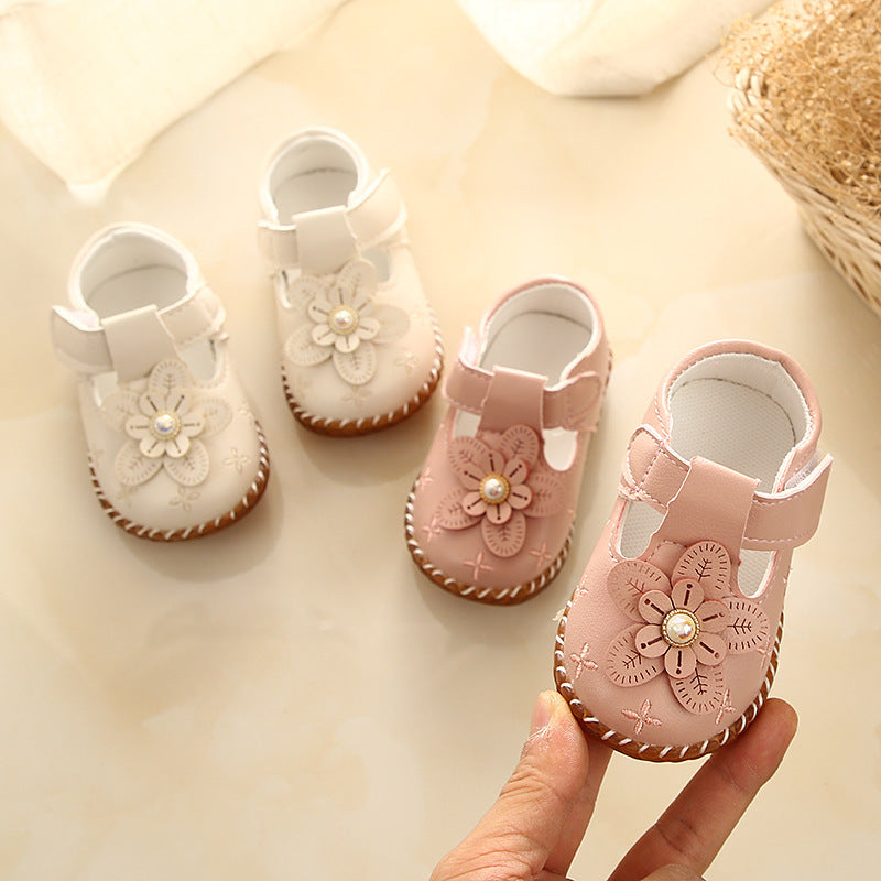 Children's Tendon Sole Leather Shoes