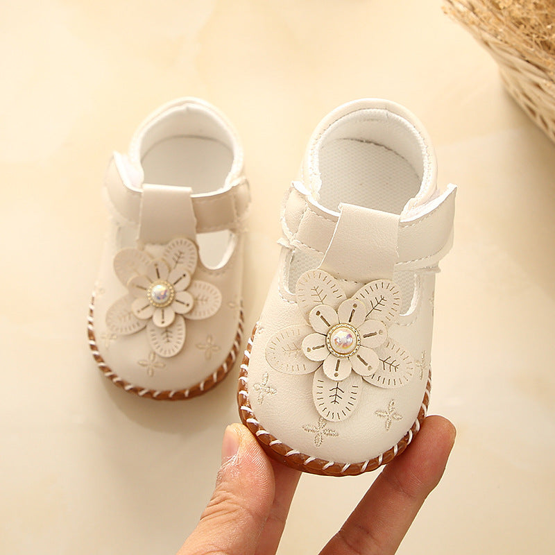 Children's Tendon Sole Leather Shoes