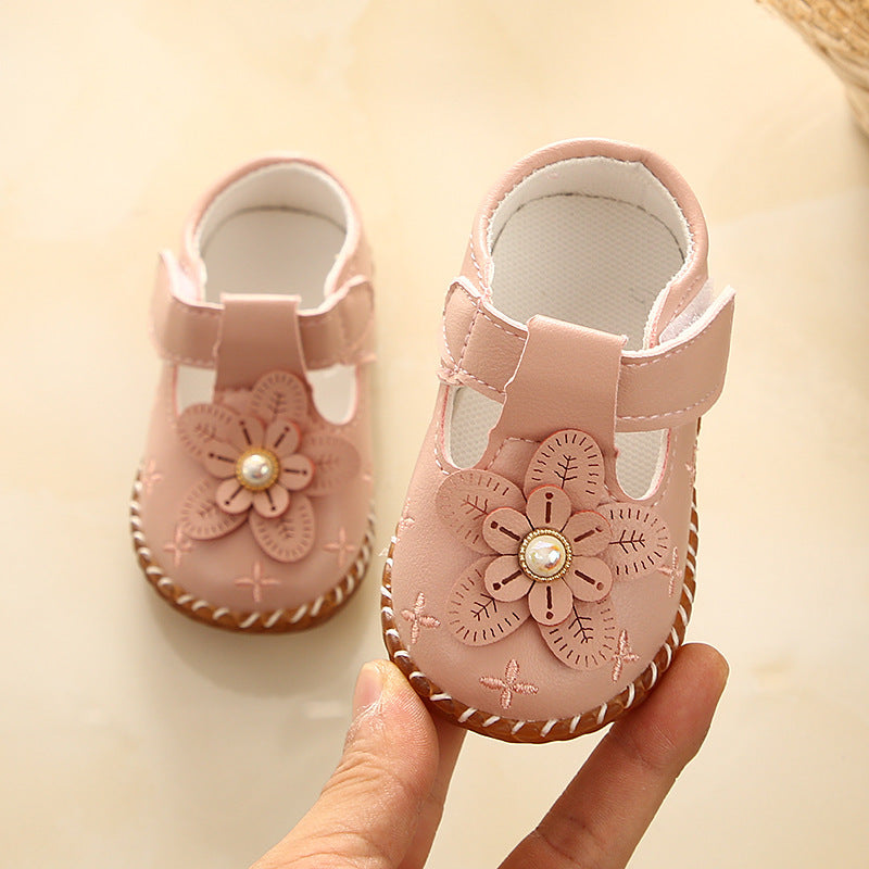 Children's Tendon Sole Leather Shoes