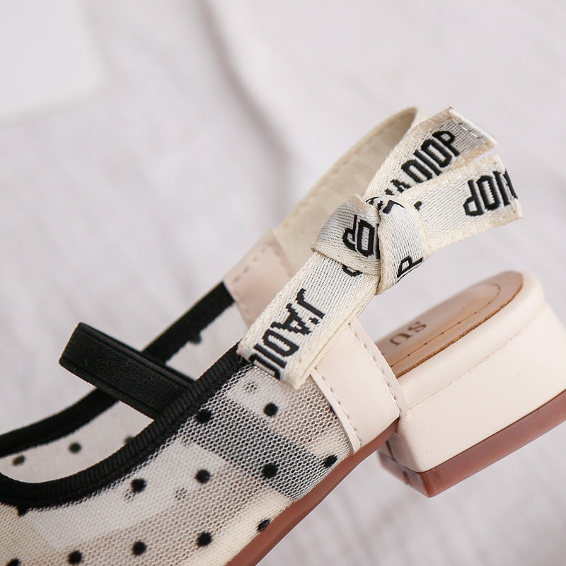 Polka Dot Children Princess Shoes