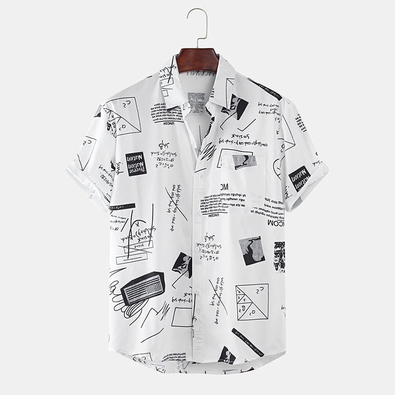 Men's Graffiti Printed Shirt