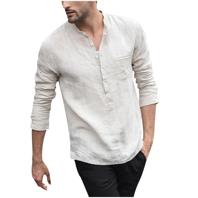 Men's Half Collar Shirt