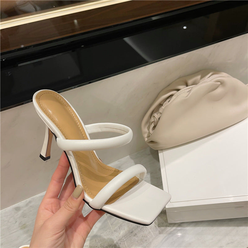 Women's Square-toe High-Heel Sandals
