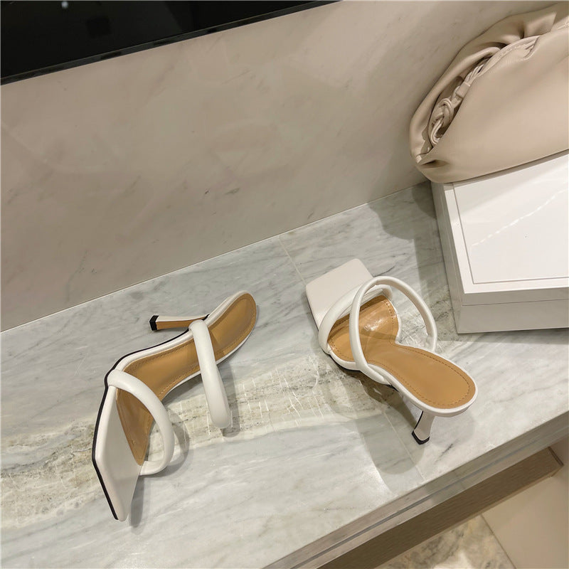 Women's Square-toe High-Heel Sandals