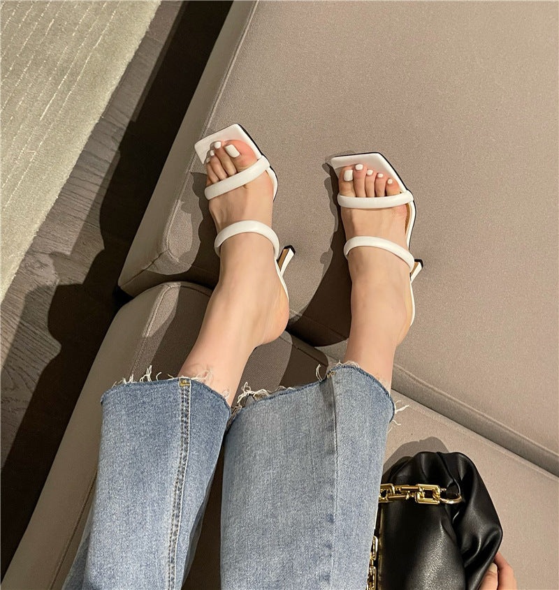 Women's Square-toe High-Heel Sandals