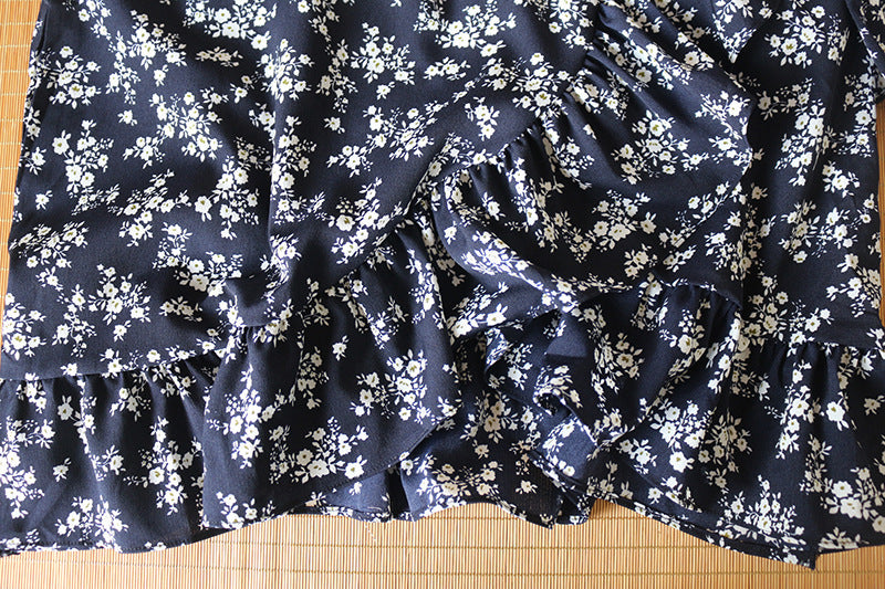 Floral One-Piece Chiffon Dress