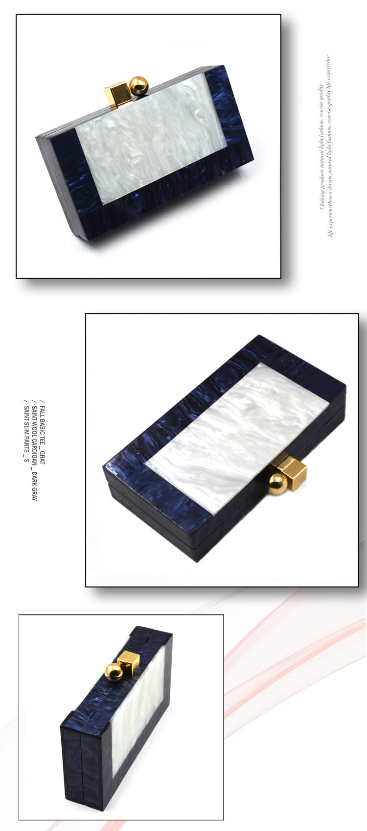 One Shoulder Clutch Purse