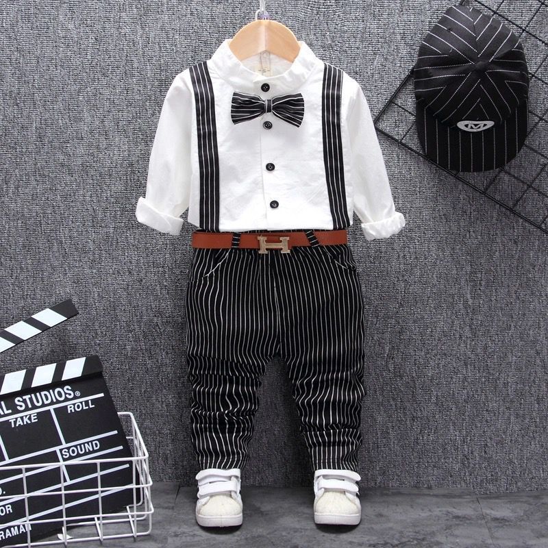 Boys Two-piece Bow Tie Suit
