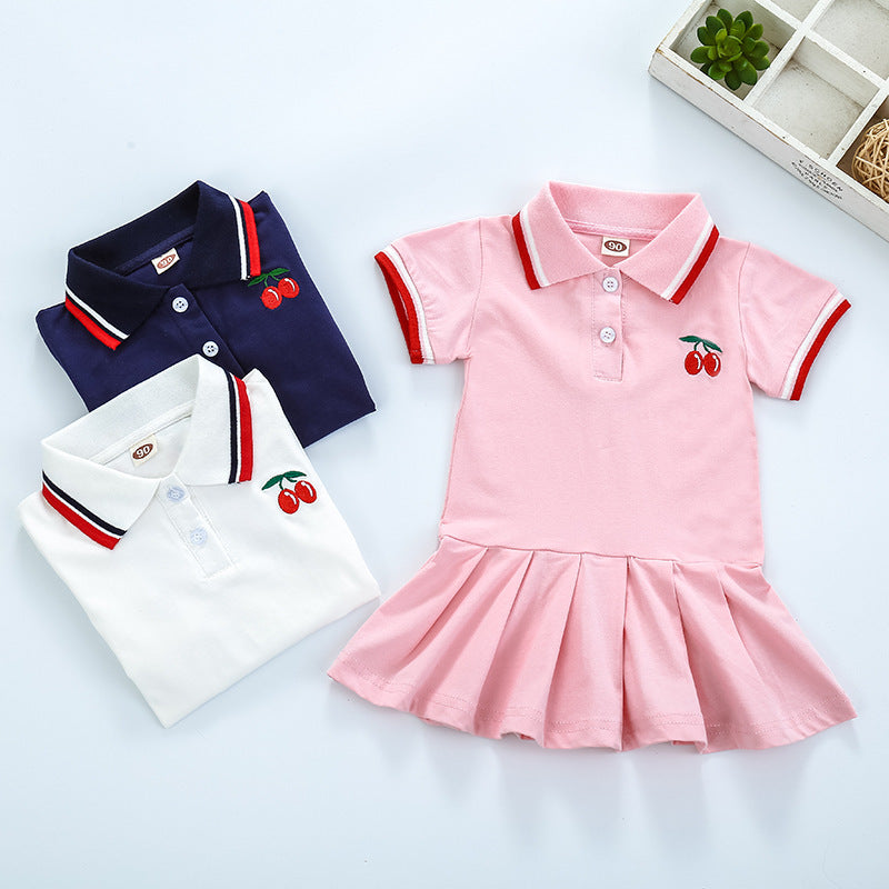 Girl's Pleated Tennis Dress