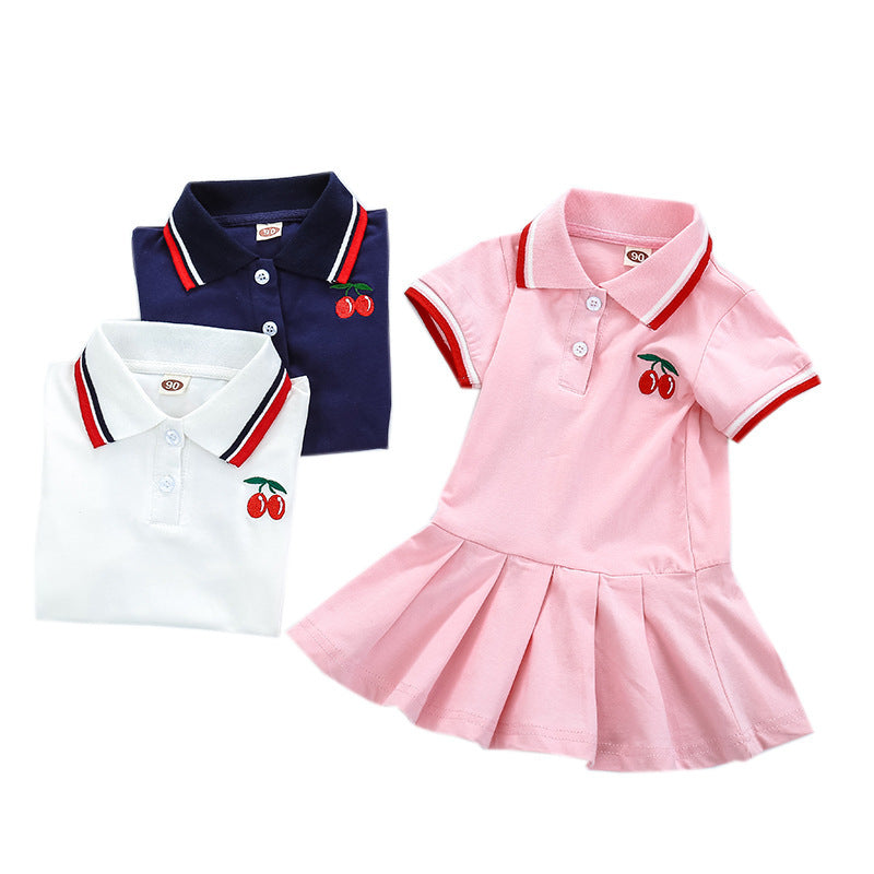 Girl's Pleated Tennis Dress