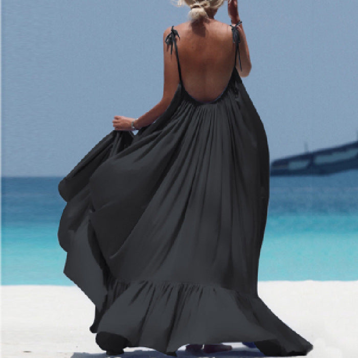 Women's Suspenders Beach Dress