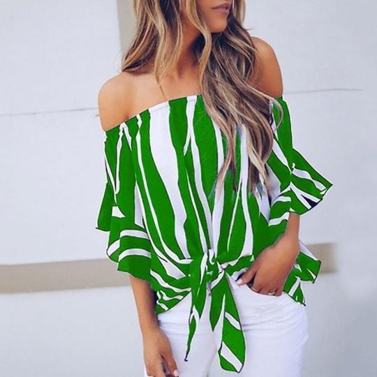 Striped Chiffon Shirt