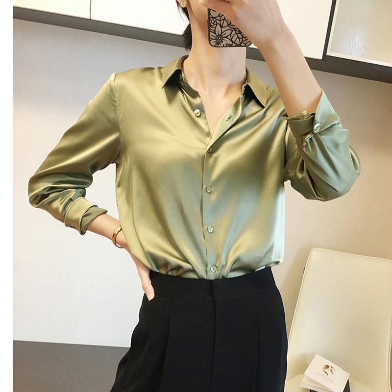 Elegant High-end Satin Shirt