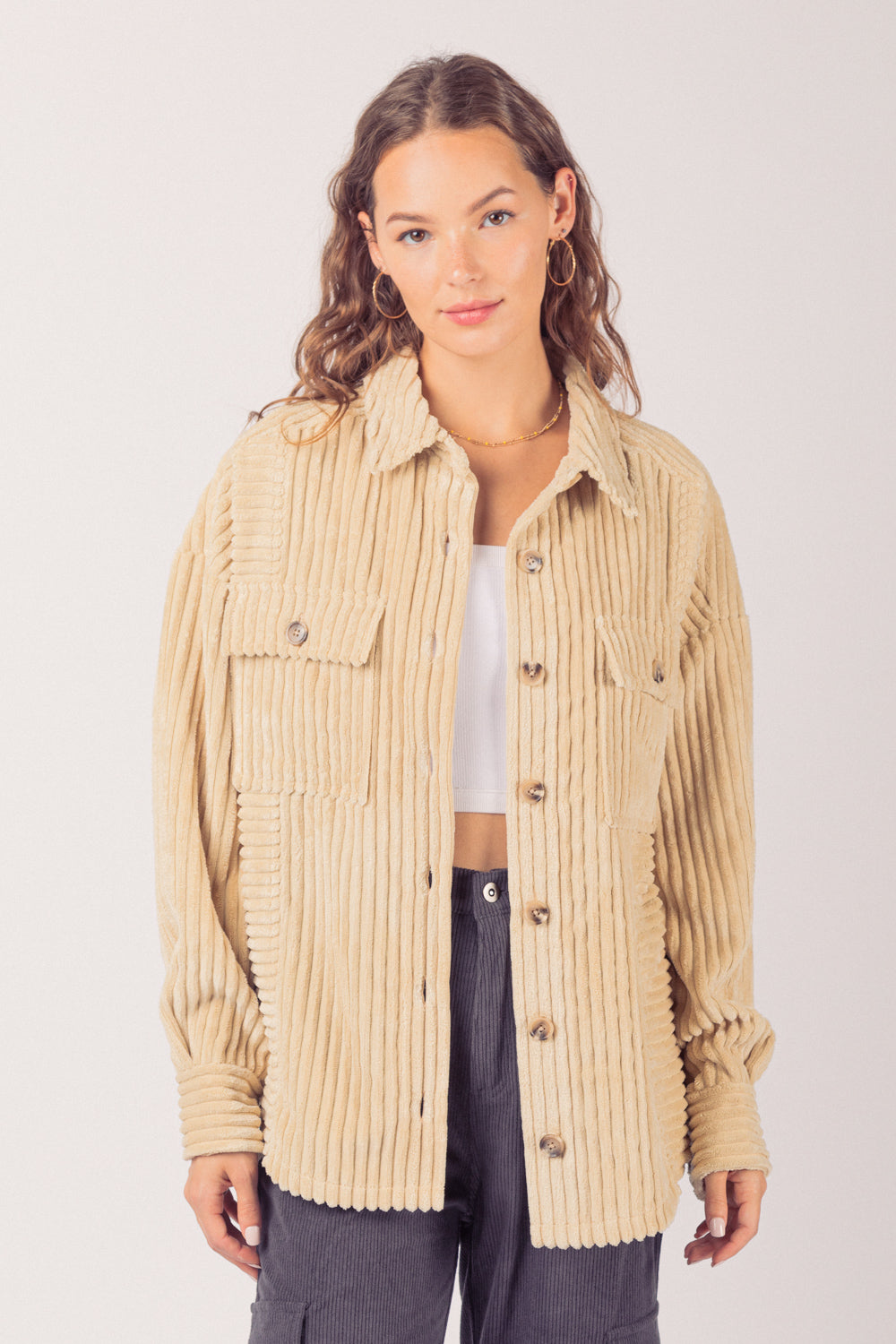 Women's Oversize Shirt Jacket
