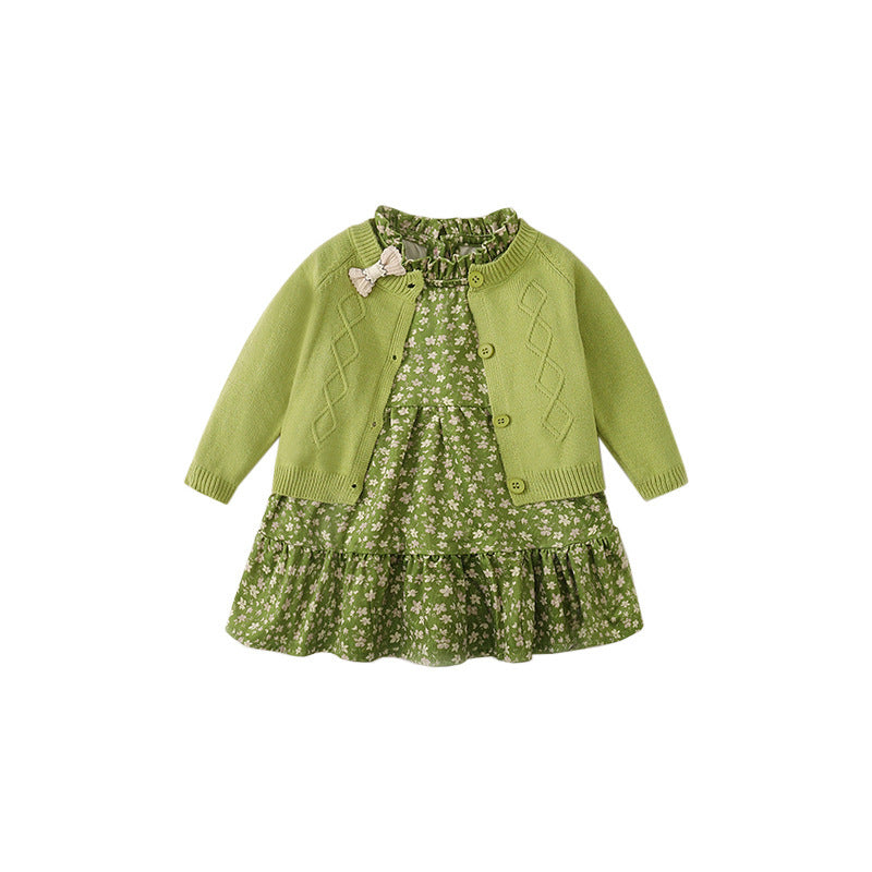 Girls' 2Pcs Dress Set