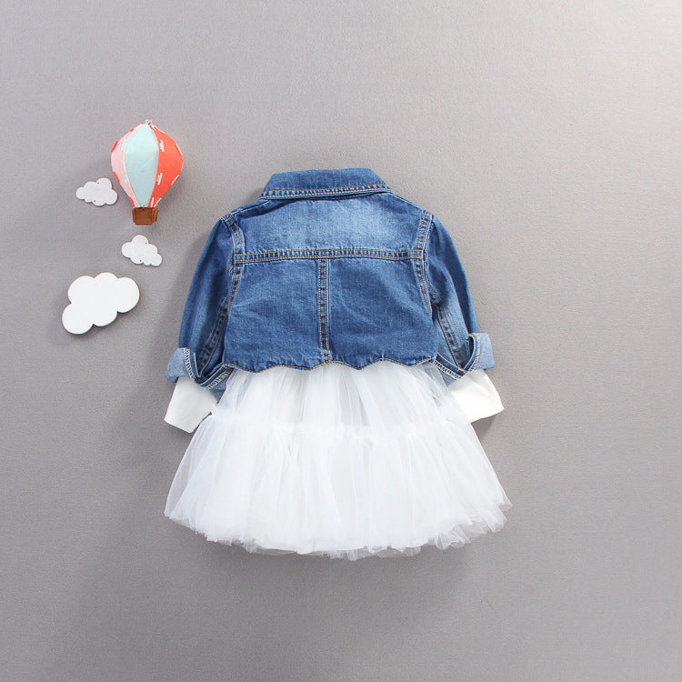 Baby Girl's Denim 2 Pc