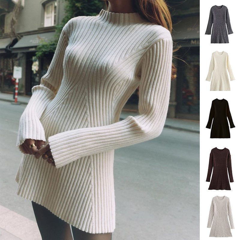 Women's Ribbed Sweater Dress