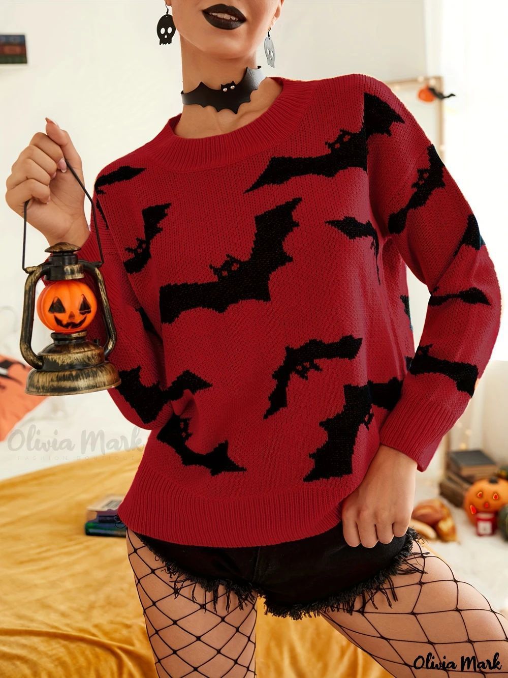Women's Halloween Jacquard Sweater