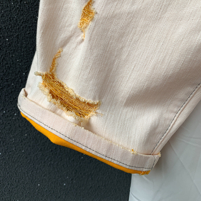 Denim Frayed Shorts