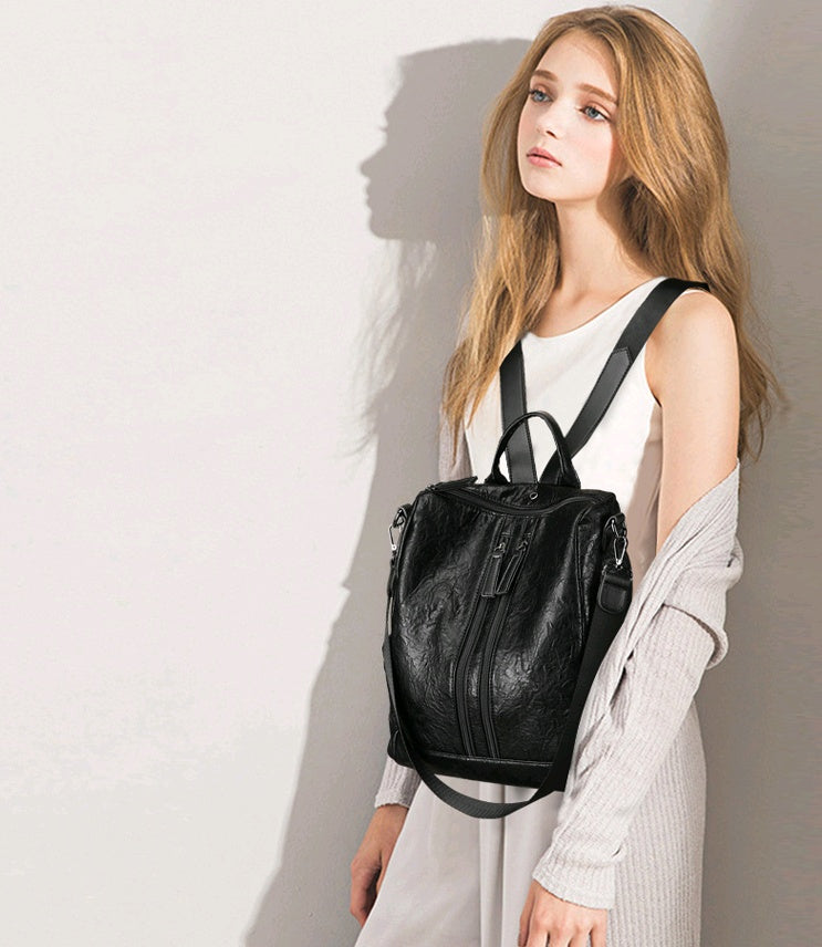 Leather Travel Backpack